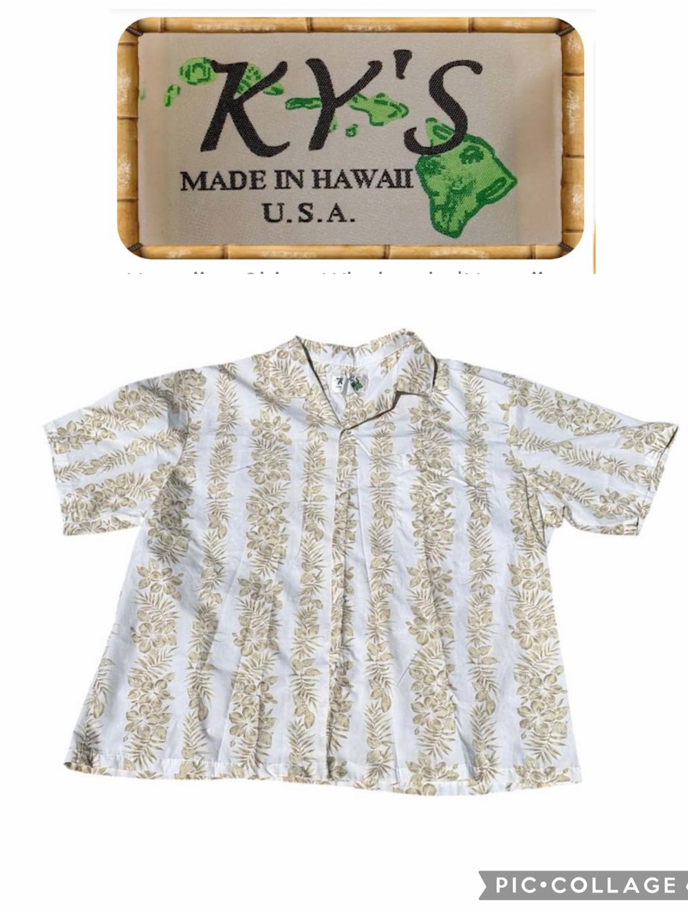 KY's Made in Hawaii Vintage Floral Hawaiian Shirt Size 2XL